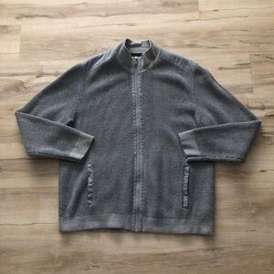 Calvin Klein Jeans Men's Zip Up Gray Sweater